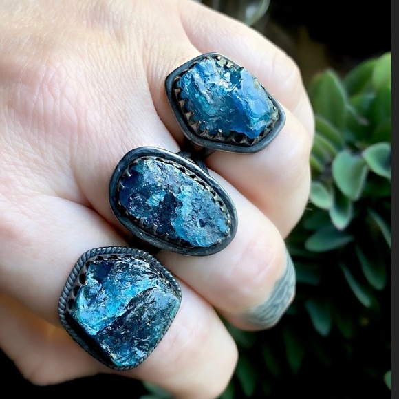 NWOT Raw Apatite ring - Picture 2 of 2
